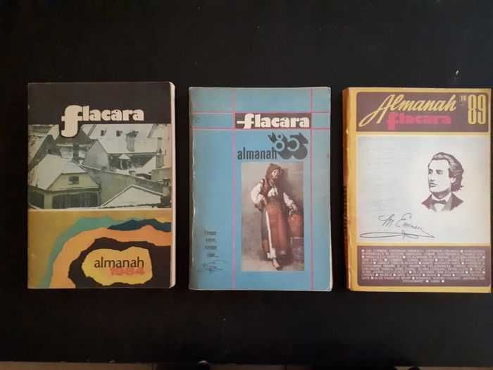 Almanahuri Romania literara, Viata romaneasca, Flacara, Ateneu, Lumea