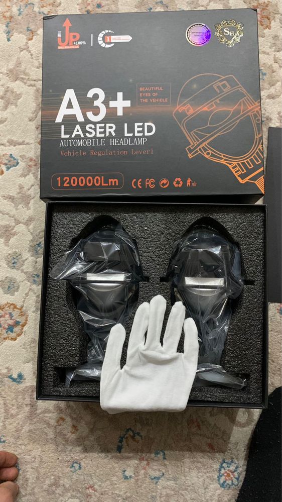 Laser led Лед фары А3+ новые