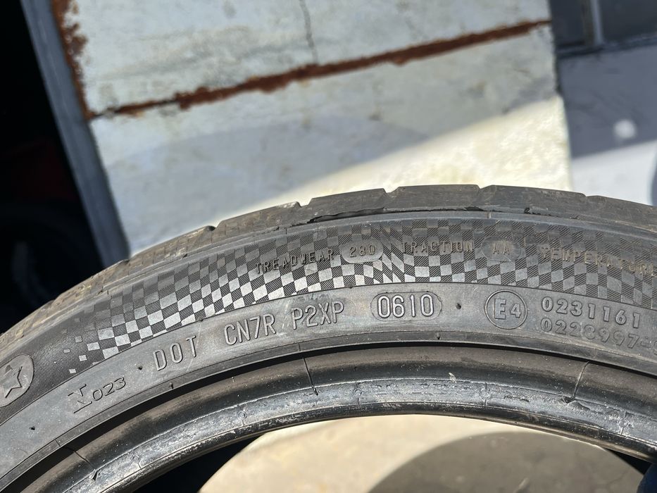 4 бр. летни гуми 225/45/17 Continental 7-7,5 mm DOT 0610
