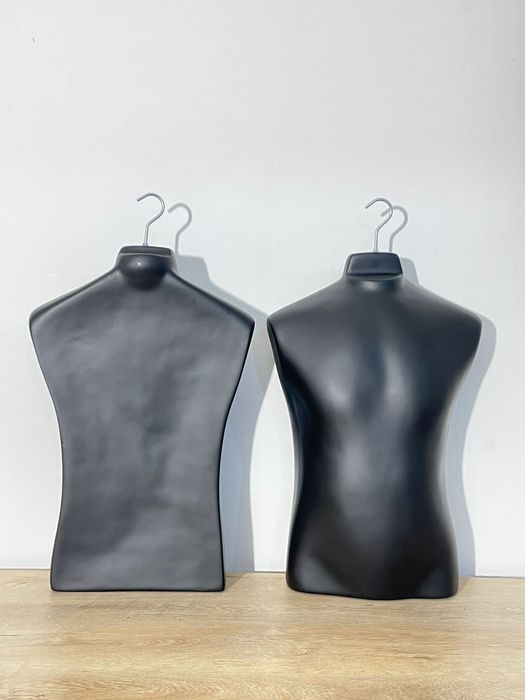 10 Buc. Manechin Tors Masculin Negru; Bust Expunere