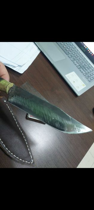 Нож от рог и гилза ръчна изработка