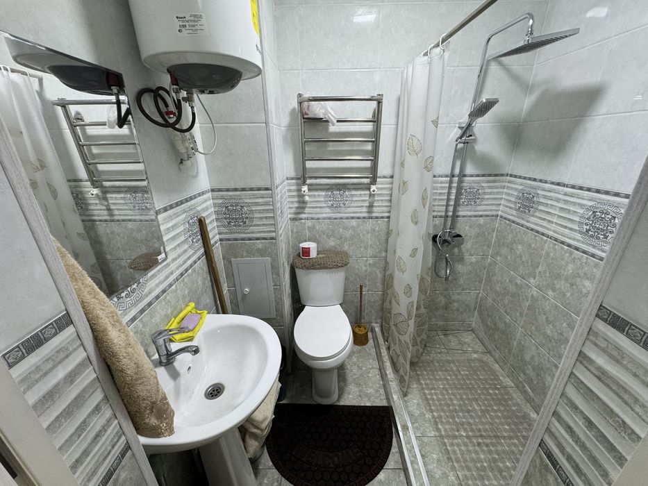 Бектемир Водник ор.РАЙгаз 1 комнатная с ремонтом меьелью и техникой