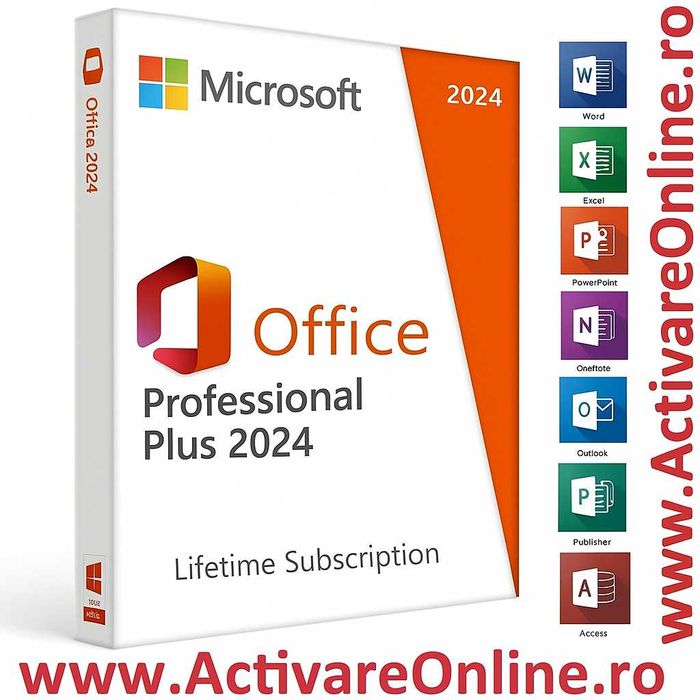 ActivareOnline.ro Office 2024 Pro plus Key Licenta 32/64Bit