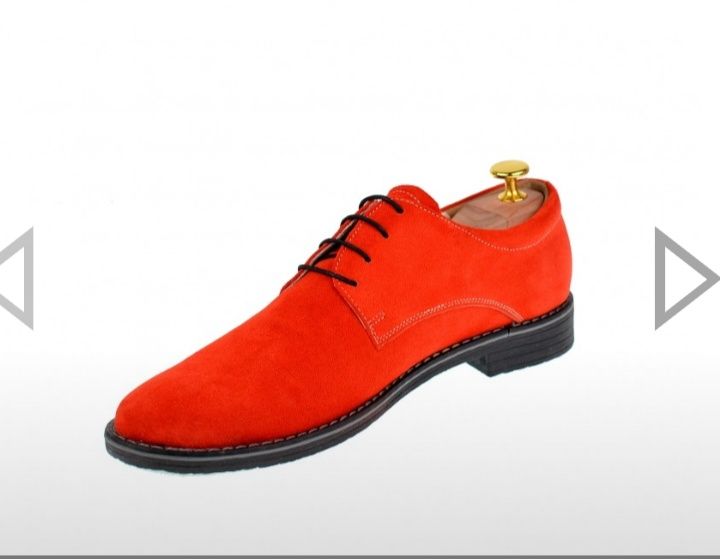 Pantofi rosii eleganți,catifea,model deosebit,mărimea 41