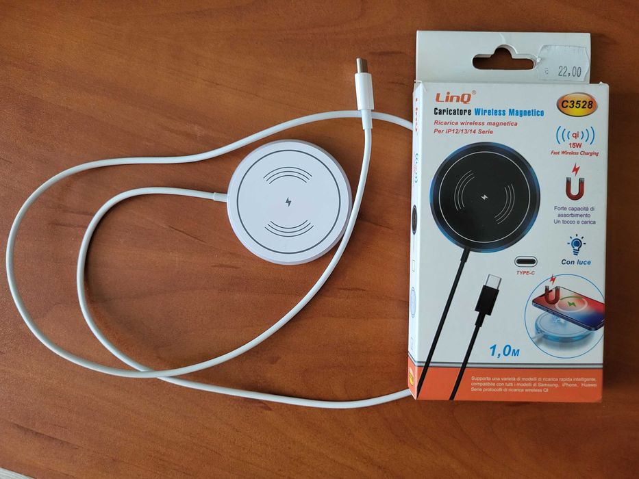 Безжично зарядно Fast Wireless/Type-C