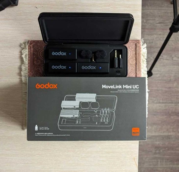 Аудиорекордер и беспроводные микрофоны Godox MoveLink Mini UC2 Black