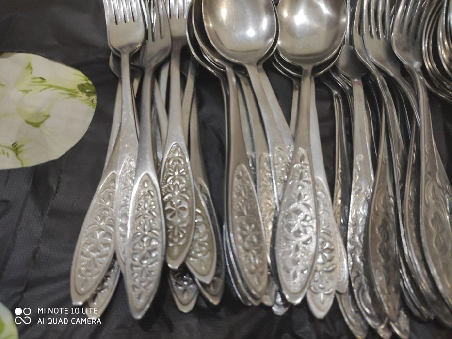 Чайные Ложки вилки Советский в Отличном состоянии из Нержавейки