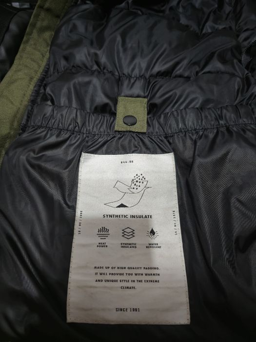 Pull&bear, geacă lungă cu glugă, bărbați.