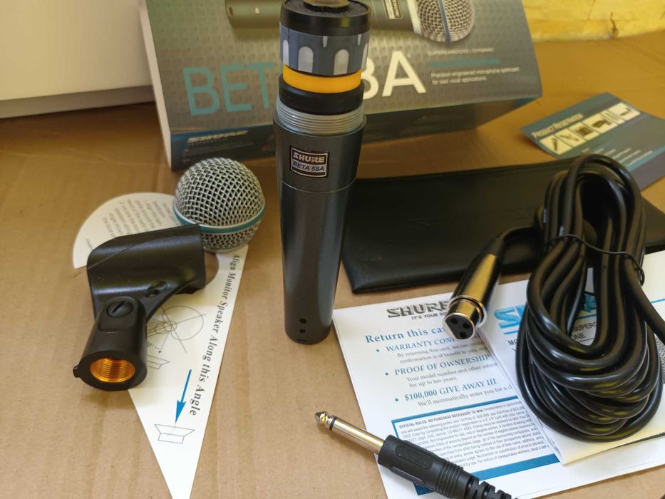 Microfon tobe Microfon shure beta 58a Microfon instrumentisti/studio