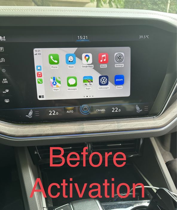Full Screen Wireless Apple Carplay si Android Auto VW Touareg Porsche
