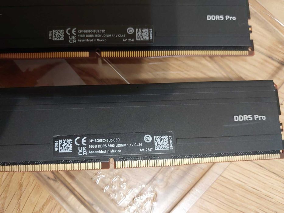32GB 5600MT/s CL46 - Crucial DDR5 Pro (EXPO, XMP)