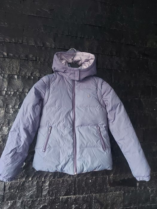 Vând geaca de puf reversibila cu două fete și mâneci/ glugă detașabilă