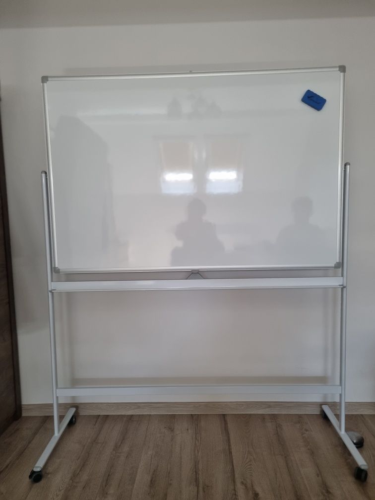 Whiteboard mobil VISUAL Premium inca 8 ani garantie, 100x150 CM