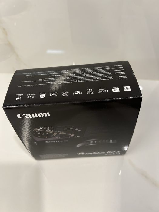 Canon G7X Mark lll, чисто нов