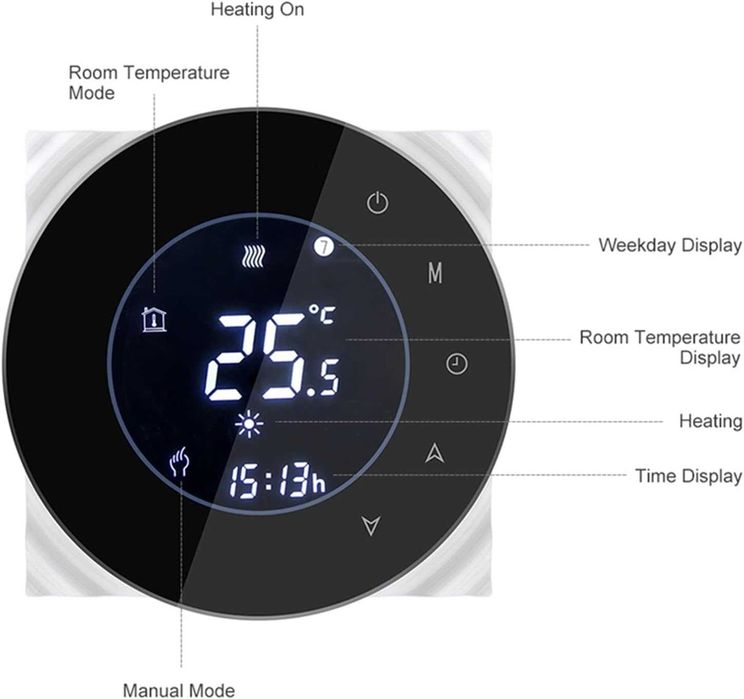 Умен WiFi сензорен термостат