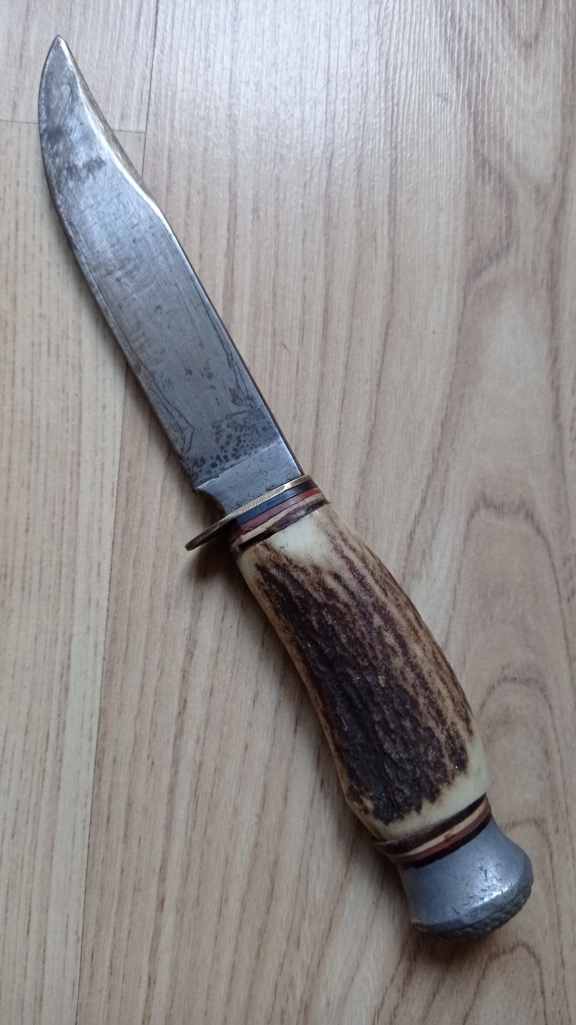Стар нож Solingen Widdes с дръжка от рог