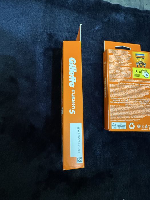 3 Pachete/Seturi x8 lame Gillette Fusion 5 portocaliu noi sigilate