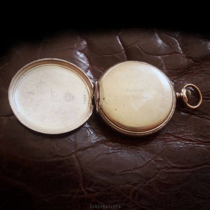 Старинные карманные часы серебро 0.800 проба, Швейцария, более 100 лет