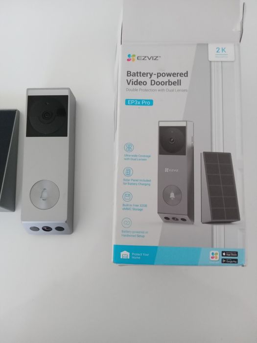 EZVIZ Ep3X Pro видео звънец, безжичен, двойна 2K и 1080P камера