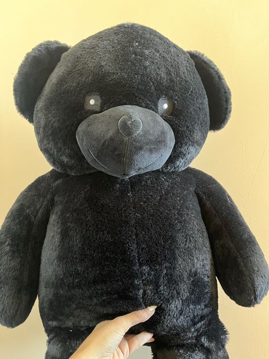 Голямо черно плюшено мече 100 см