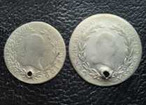 Стара сребърна монета/и 10 кройцера 1815 г. и 20 кройцера 1794 г. Авст