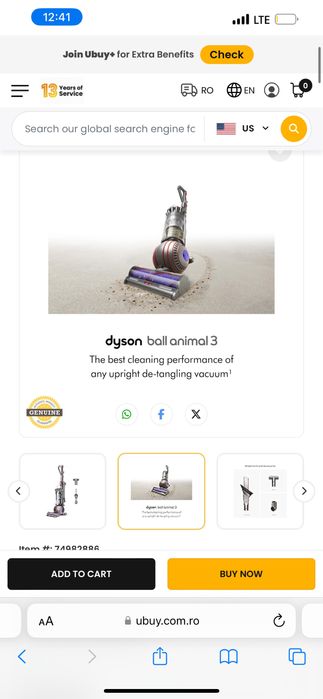 Aspirator dyson, sigilat !