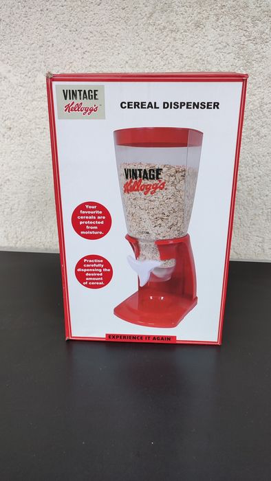 dispenser dozator dozare cereale fulgi de porumb mic dejun kelloggs
