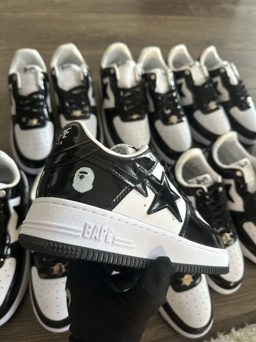 Bapesta Black White Star Calitate Premium