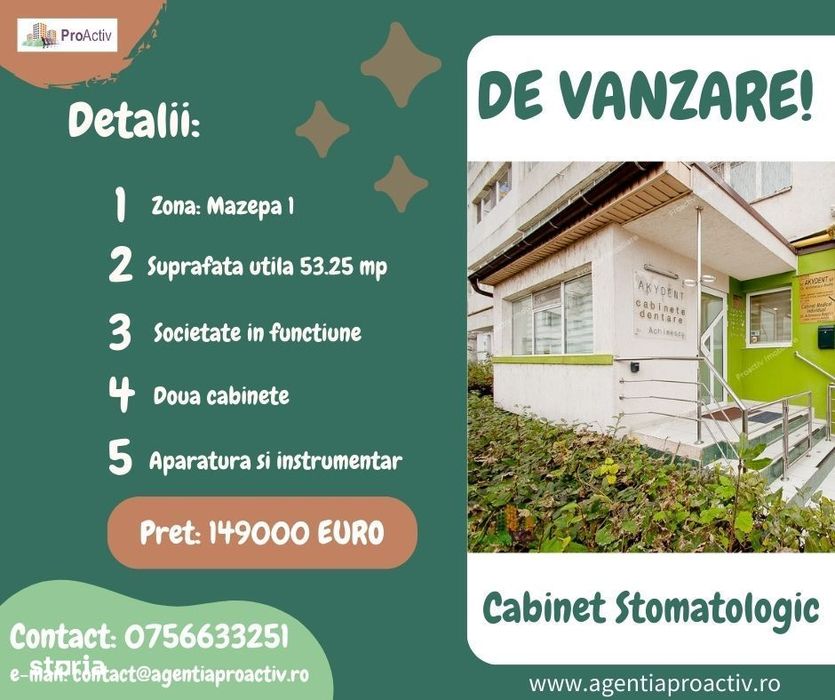 Oportunitate! Cabinet Stomatologic la cheie!