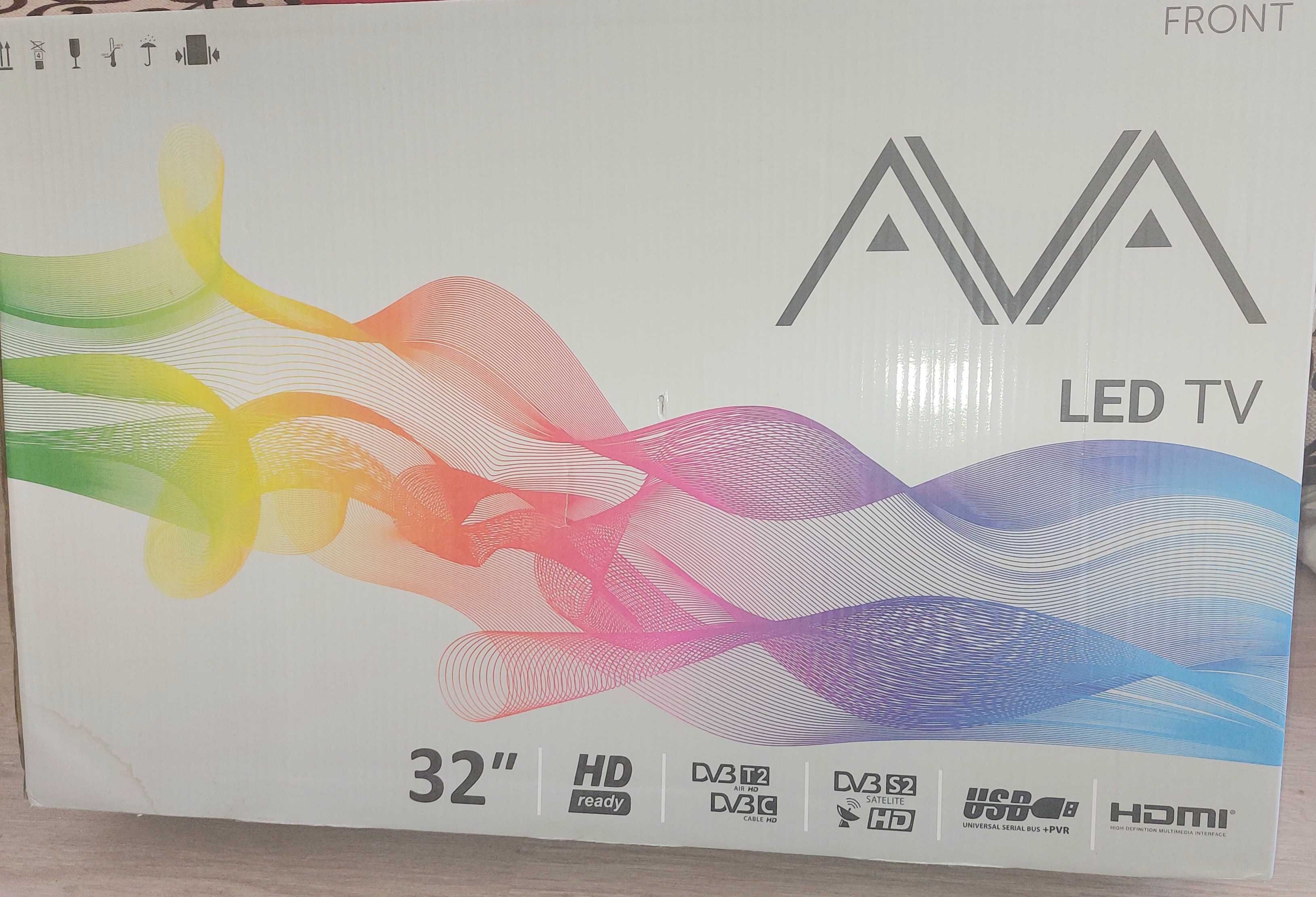 Телевизор AVA 32", 81 см, LED TV, в упаковке