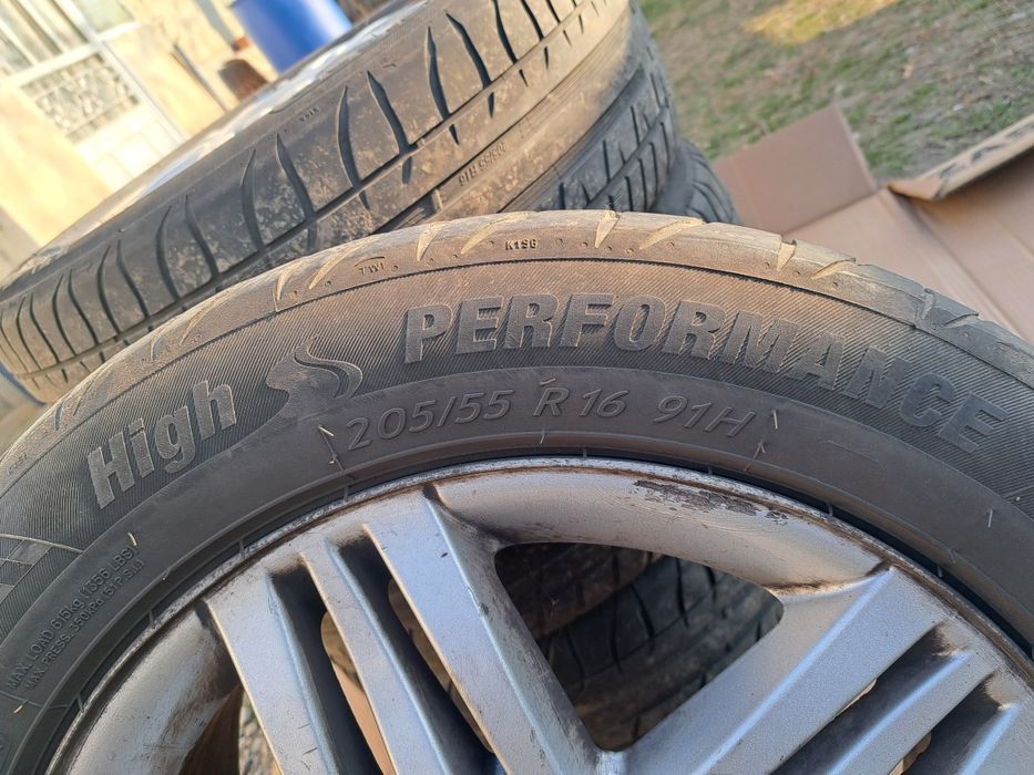 Jante aliaj cu cauciucuri vară 205/55/R16 renault