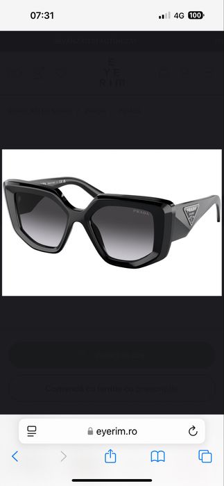 Ochelari Prada model PR14ZS 1AB09S