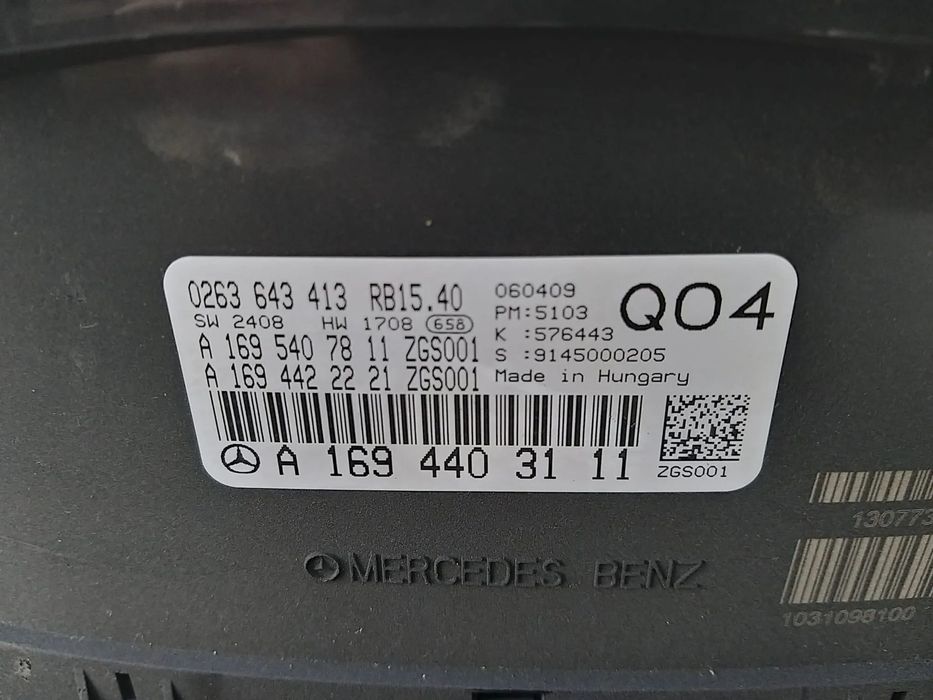 Ceasuri bord benzina mercedes a class w169 a1694403111 0263643413 a1695407811 a1694422221