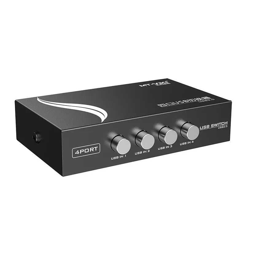 Свич Mt-Viki MT-1A4B-CF USB 4 port (механический)