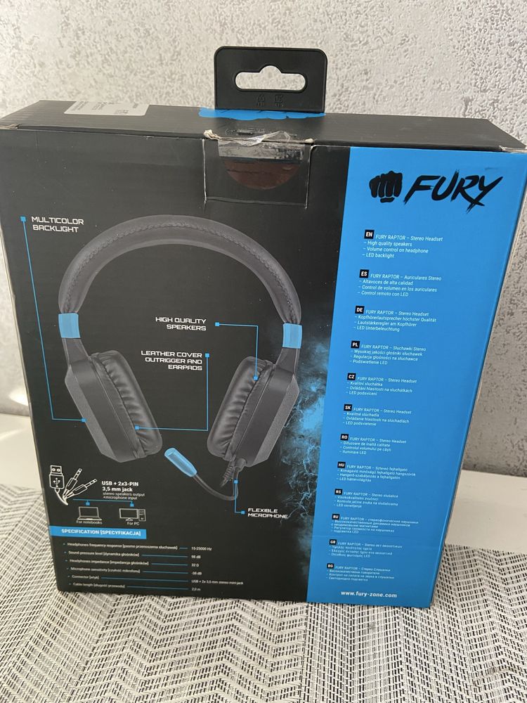 Слушалки За Компютър Fury Raptor