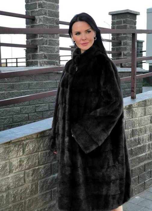 Haină din Blană de Vizon 4in1 , nurca Naturală , Haină de nurcă .
