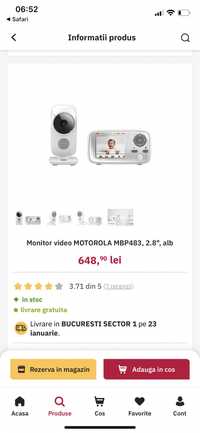 Baby Video Monitor Motorolla