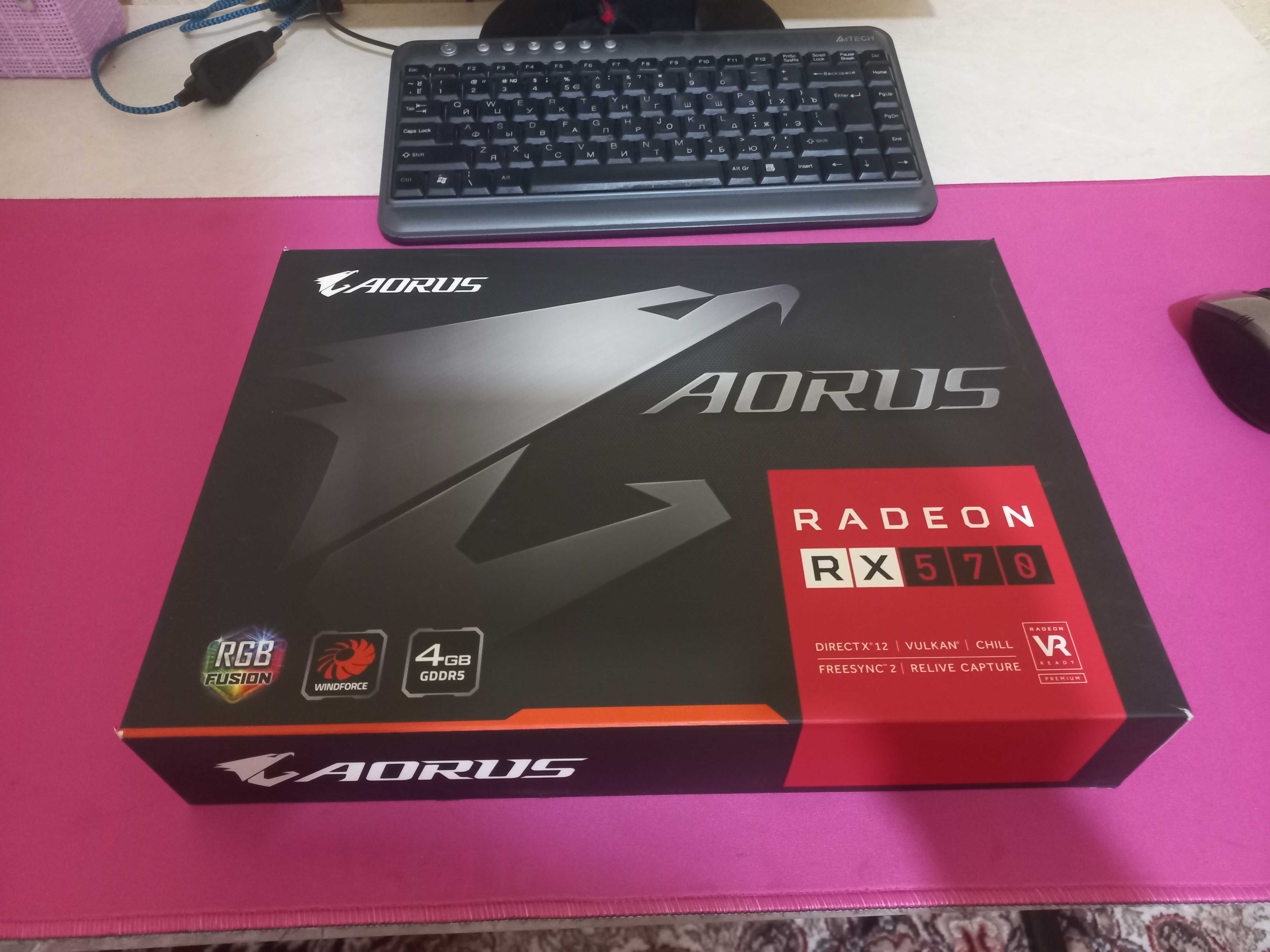 Видеокарта AORUS Radeon RX570 4Gb/DDR5 256bit
