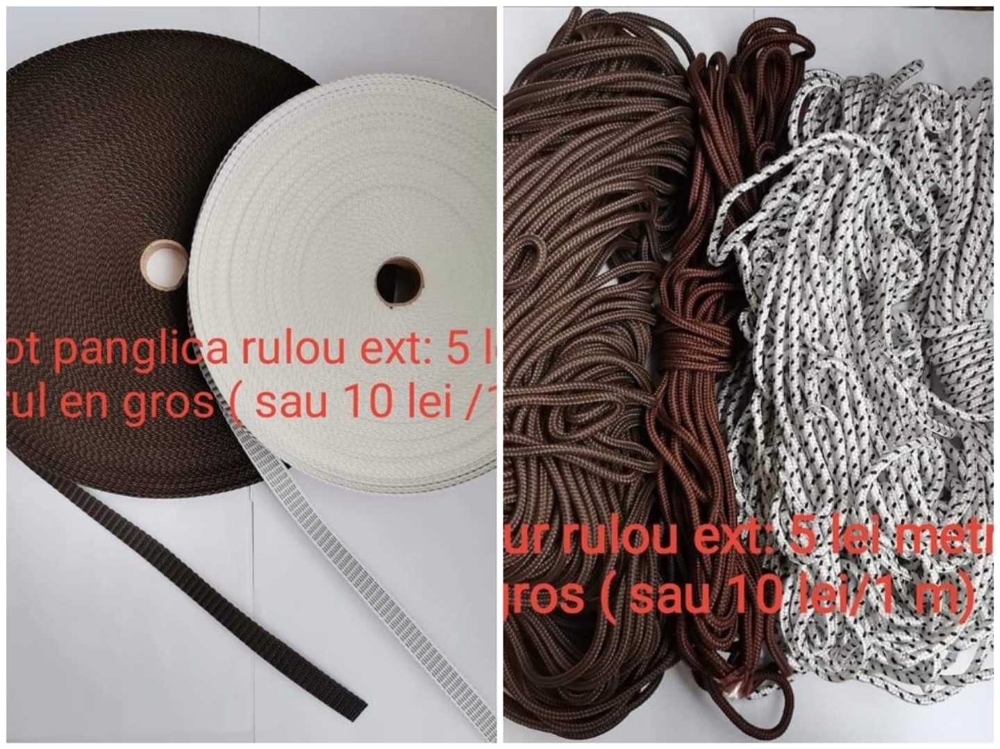 Lichidare stoc panglica snur rulou exterior oblon componente accesorii