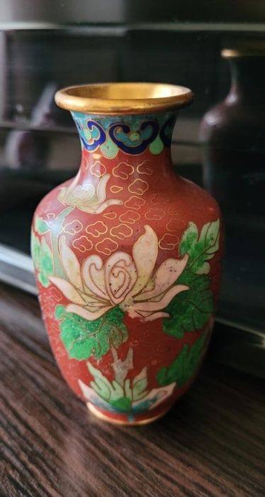 Vaza Cloisonne bronz, colectie
