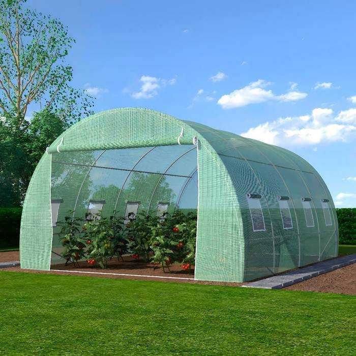 Solar de grădină 6x3x2m, polietilenă 180 g/m2, rezistentă la UV