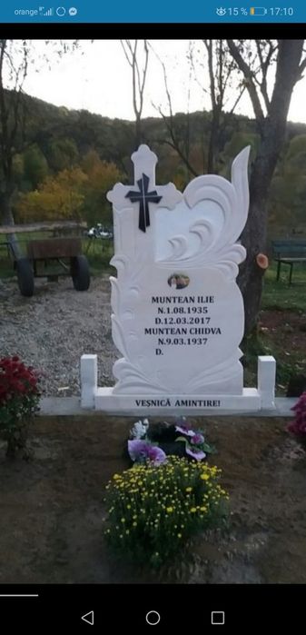 Cruci marmură, monumente funerare,livrare gratuita in tot județul BH.