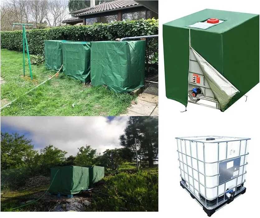 Prelata protectie cu aluminiu pt butoi container cub IBC 1000l. 2 buc