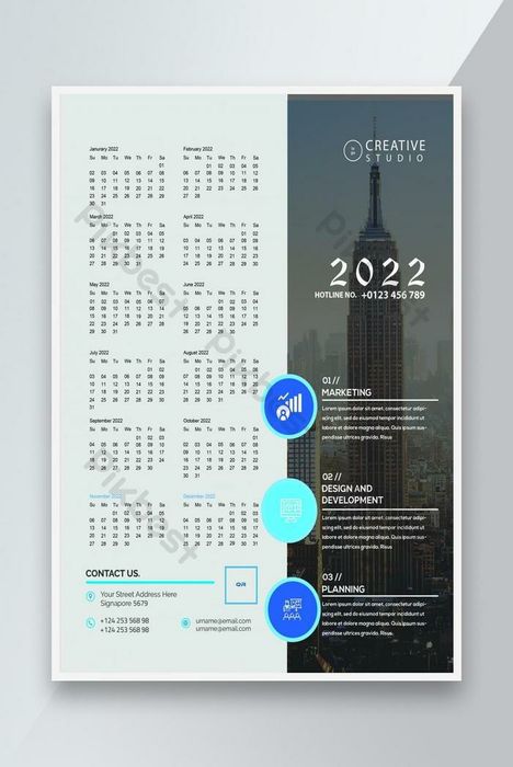 Vizitka flayer kalendar ruchka