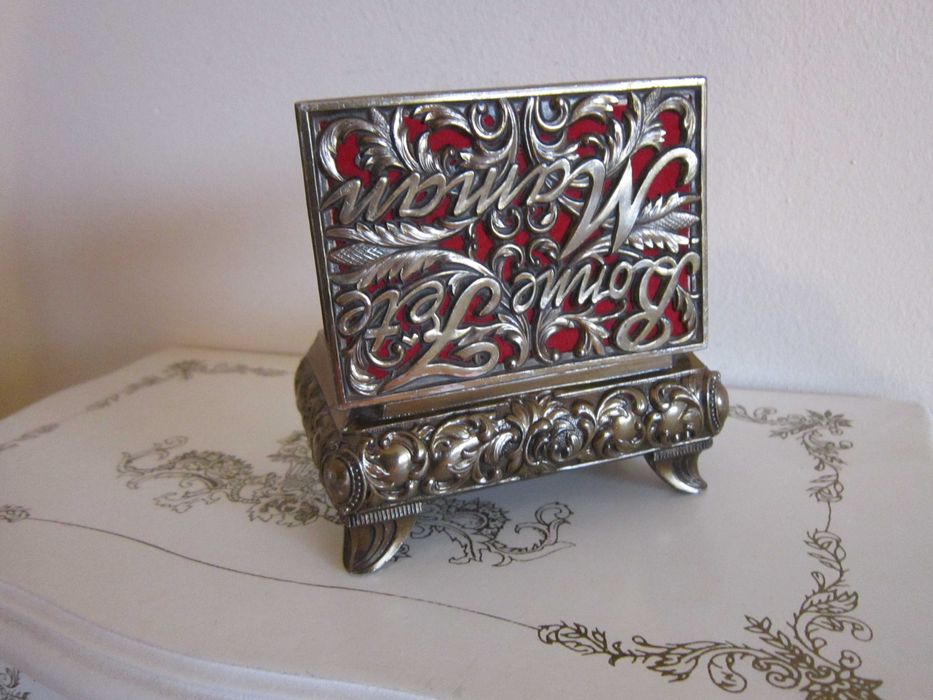 rar Cutie bijuterii Caseta victoriana Franta 1980