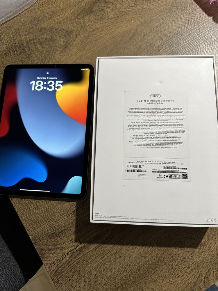 Ipad 11 Pro 128gb 2th gen, cellular