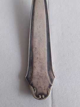 Посребрена старинна лъжица за сервиране (А 100) с дълбоко посребряване