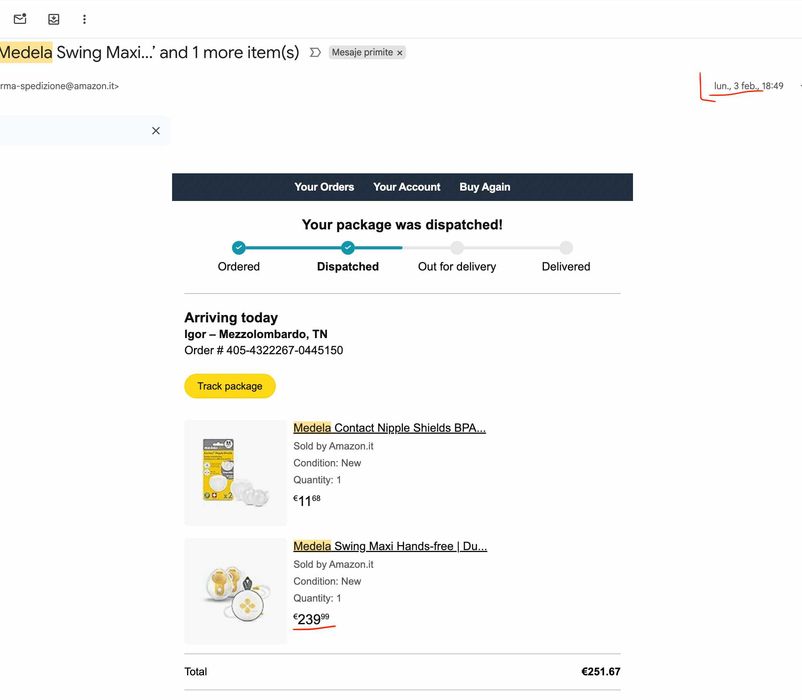 [Ca Nouă] - Pompa dublă Medela Swing Maxi Hands-Free 2024 - 21/24/27mm