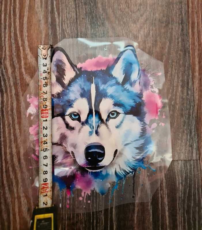 Sticker husky pentru haine