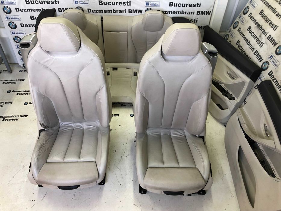 Scaune interior sport Recaro incalzit piele crem BMW seria 6 F06